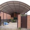 простой навес для авто из поликарбоната